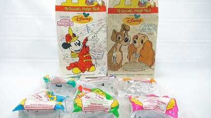 Disneys Video Movie Favorites 1998 Set, McDonalds Retro Happy Meal Toy Series