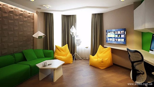 Дизайн двушки. Яркий и современный интерьер