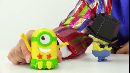 Funny clown videos for kids. Le clown and the minions do magic