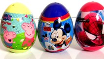 Spiderman2 Surprise Eggs Mickey Mouse Peppa Pig The Amazing Spider-Man2 Rise of Electro