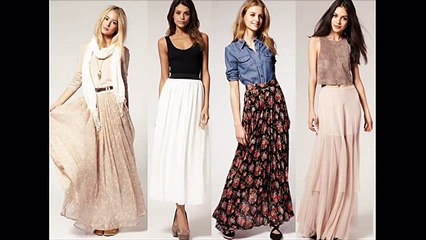 С чем носить длинную юбку в пол