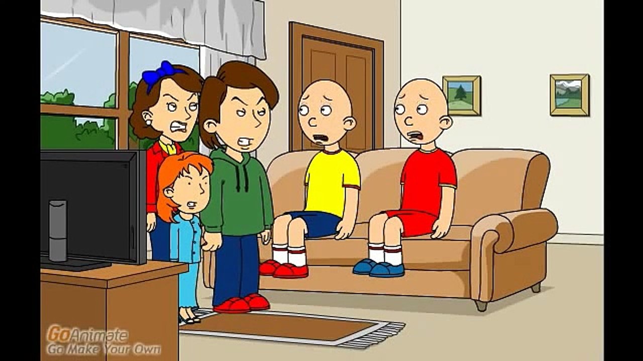 Caillou And Daillou Gets Grounded On Christmas
