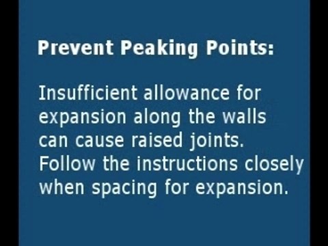 Short Laminate Flooring Installation Tips - Movie 1