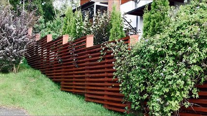 Забор деревянный