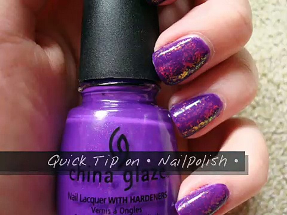 Quick Tip on • Nailpolish •