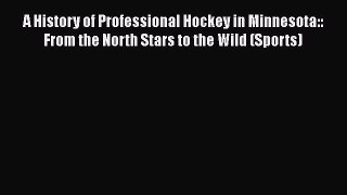 Read A History of Professional Hockey in Minnesota:: From the North Stars to the Wild (Sports)