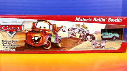 Disney Pixar Cars Mater's Rollin' Bowlin' Playset With Lightning McQueen Bowling Mater