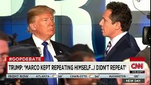 Donald J. Trump tells CNN's Chris Cuomo that Marco Rubio is a meltdown guy