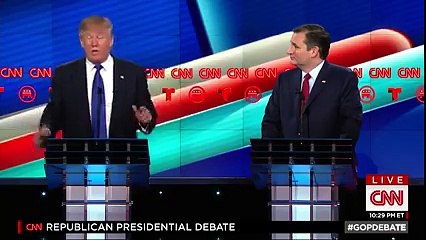 This guy's a choke artist and this guy's a liar, Donald J. Trump says about GOP rivals Marco Rubio and Ted Cruz at the #GOPDebate