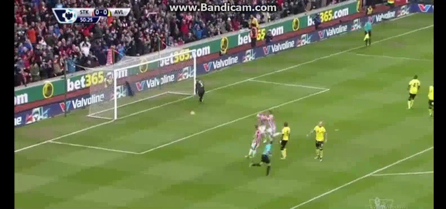 Marko Arnautovic Amaizing Goal - Stoke City 1-0 Aston Villa 27-02-2016
