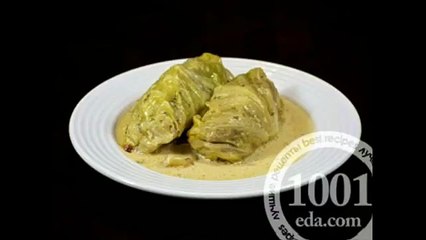 Вегетарианские голубцы с сырой картошкой