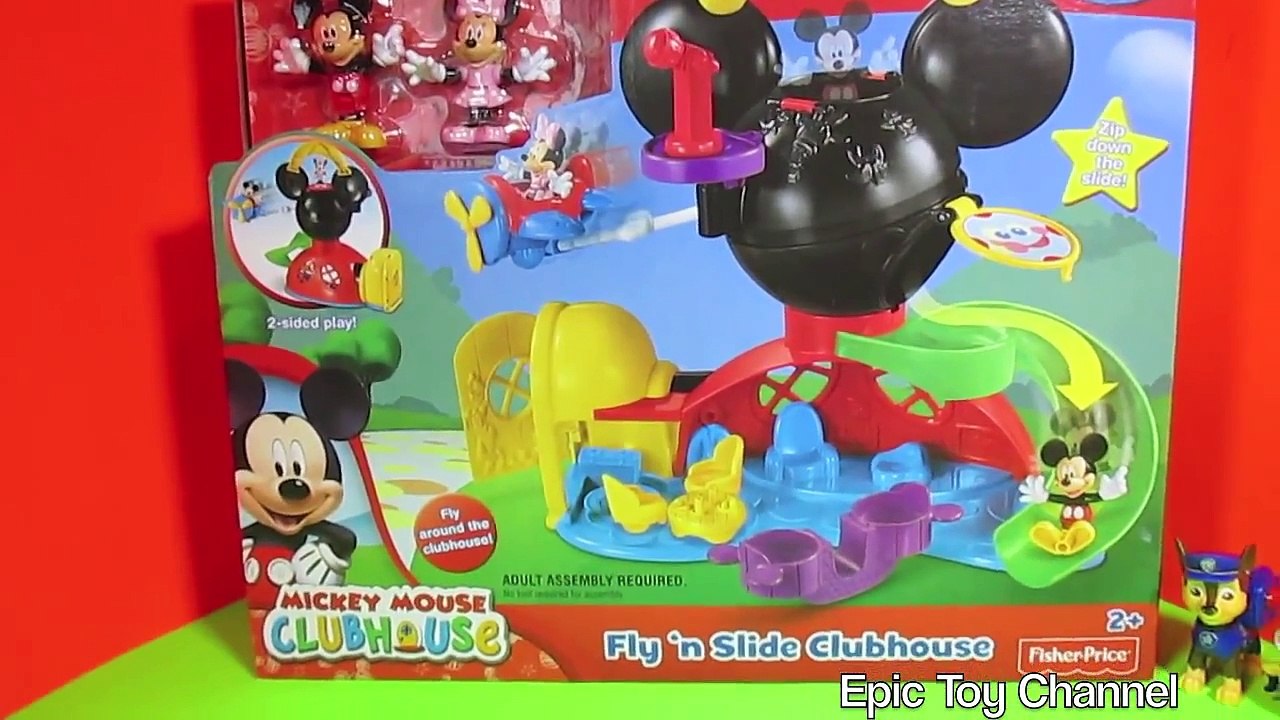 MICKEY MOUSE CLUBHOUSE Disney Junior Paw Patrol Video + Minion MICKEY MOUSE Fly n Slide Clubhouse