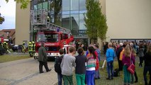Feuerwehr-Übung am Kino in Papenburg