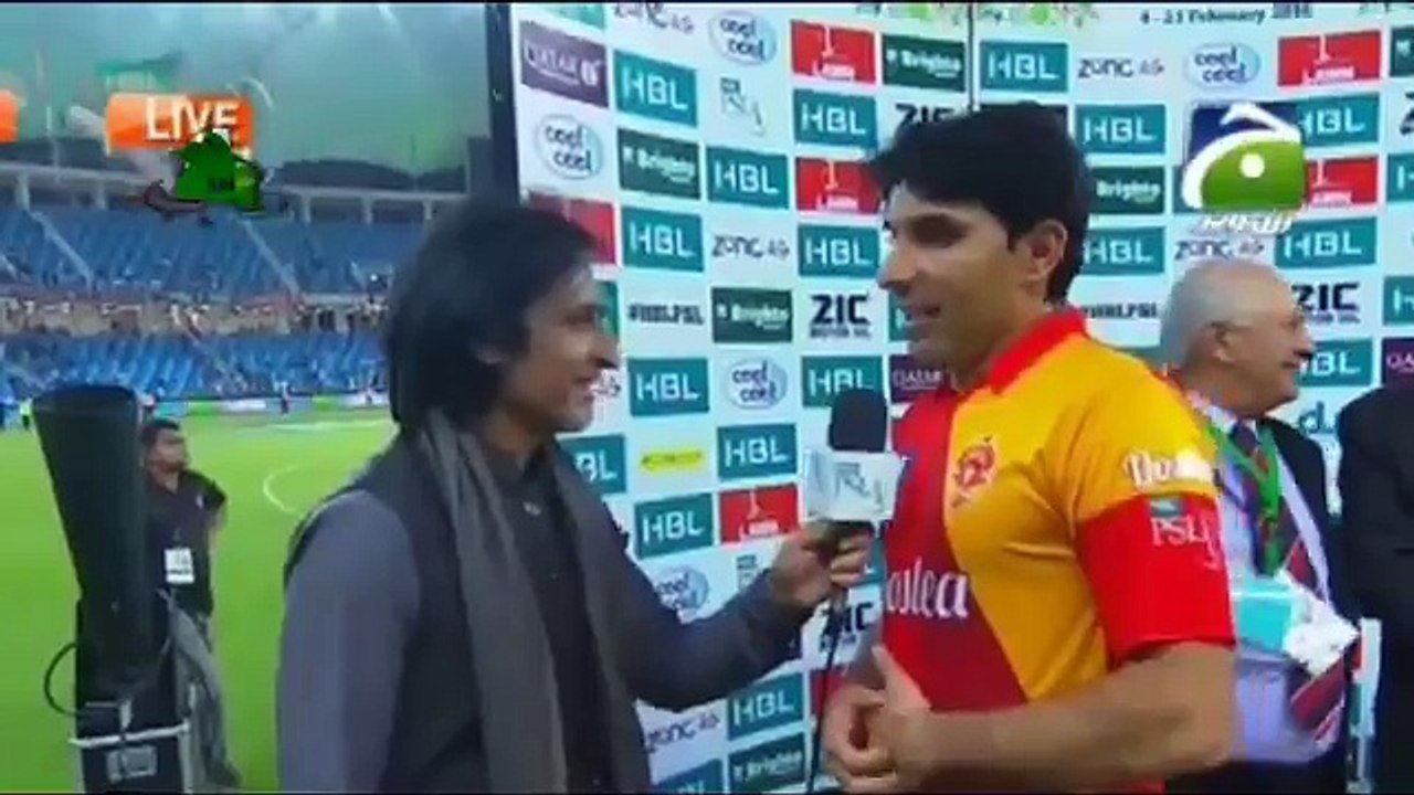 Misbah Win PSL Funny Tezabi Totay 2016