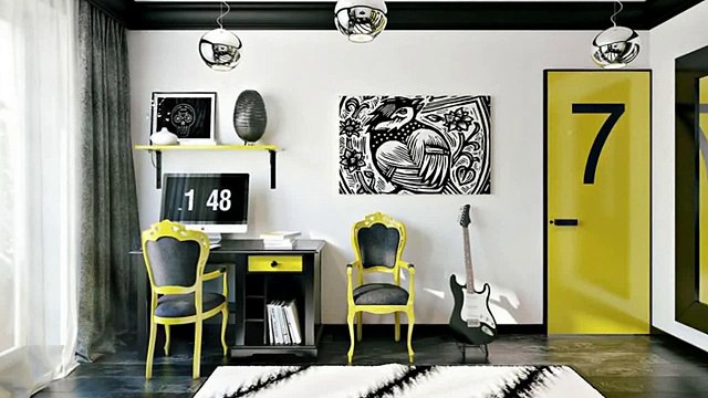 Комната для подростка мальчика. Стильная комната для подростка