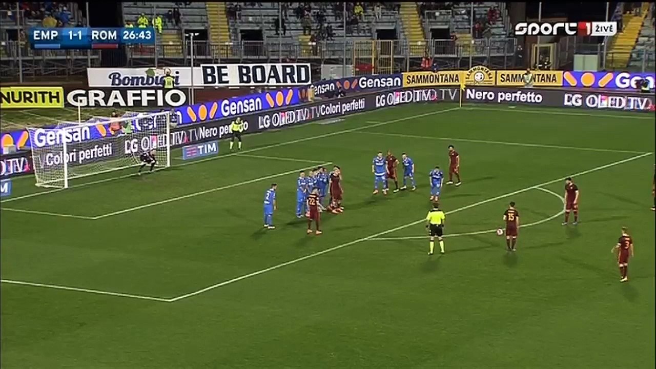 Miralem Pjanić Goal HD - Empoli 1-2 AS Roma 27.02.2016 HD
