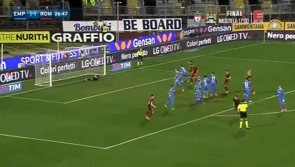 Miralem Pjanic Goal HD - Empoli 1 - 2 AS Roma - 27-02-2016