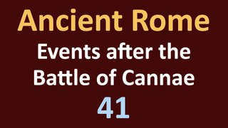 Second Punic War - Events after the Battle of Cannae - 41