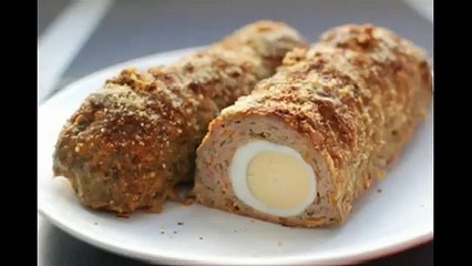 «Хлеб» из фарша и яиц со специями