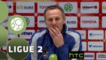 Conférence de presse Valenciennes FC - FC Sochaux-Montbéliard (2-2) : Faruk HADZIBEGIC (VAFC) - Albert CARTIER (FCSM) - 2015/2016