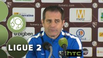 Conférence de presse FC Metz - Stade Brestois 29 (2-2) : Philippe  HINSCHBERGER (FCM) - Alex  DUPONT (BREST) - 2015/2016