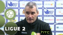 Conférence de presse US Créteil-Lusitanos - Stade Lavallois (0-0) : Laurent ROUSSEY (USCL) - Denis ZANKO (LAVAL) - 2015/2016