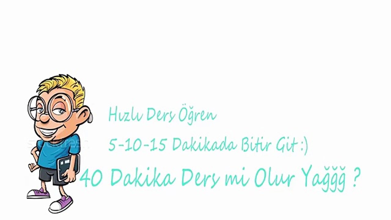 2 Dakikada Genel Makina Bilgisi Vize-Final 18 NOT - HIZLI DERS ÖĞREN