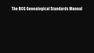 Read The BCG Genealogical Standards Manual Ebook Online