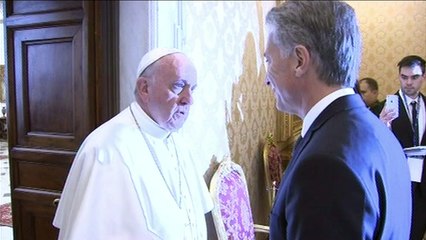 El Papa Francisco y Macri en un encuentro muy formal