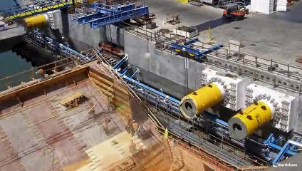 4 dakikada 42.000 Saatlik Köprü Yapımı