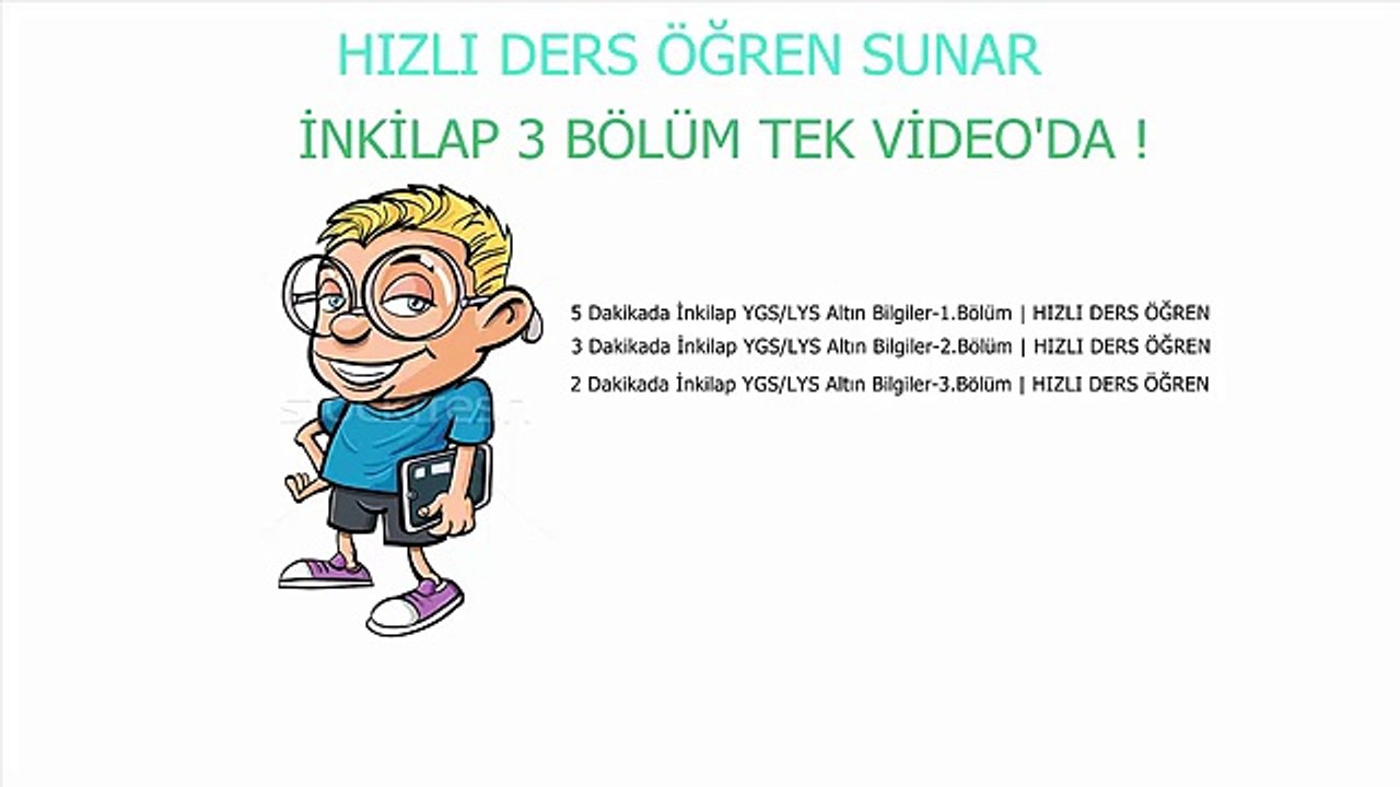 10 Dk'da İnkilap Full Tekrar YGS-LYS