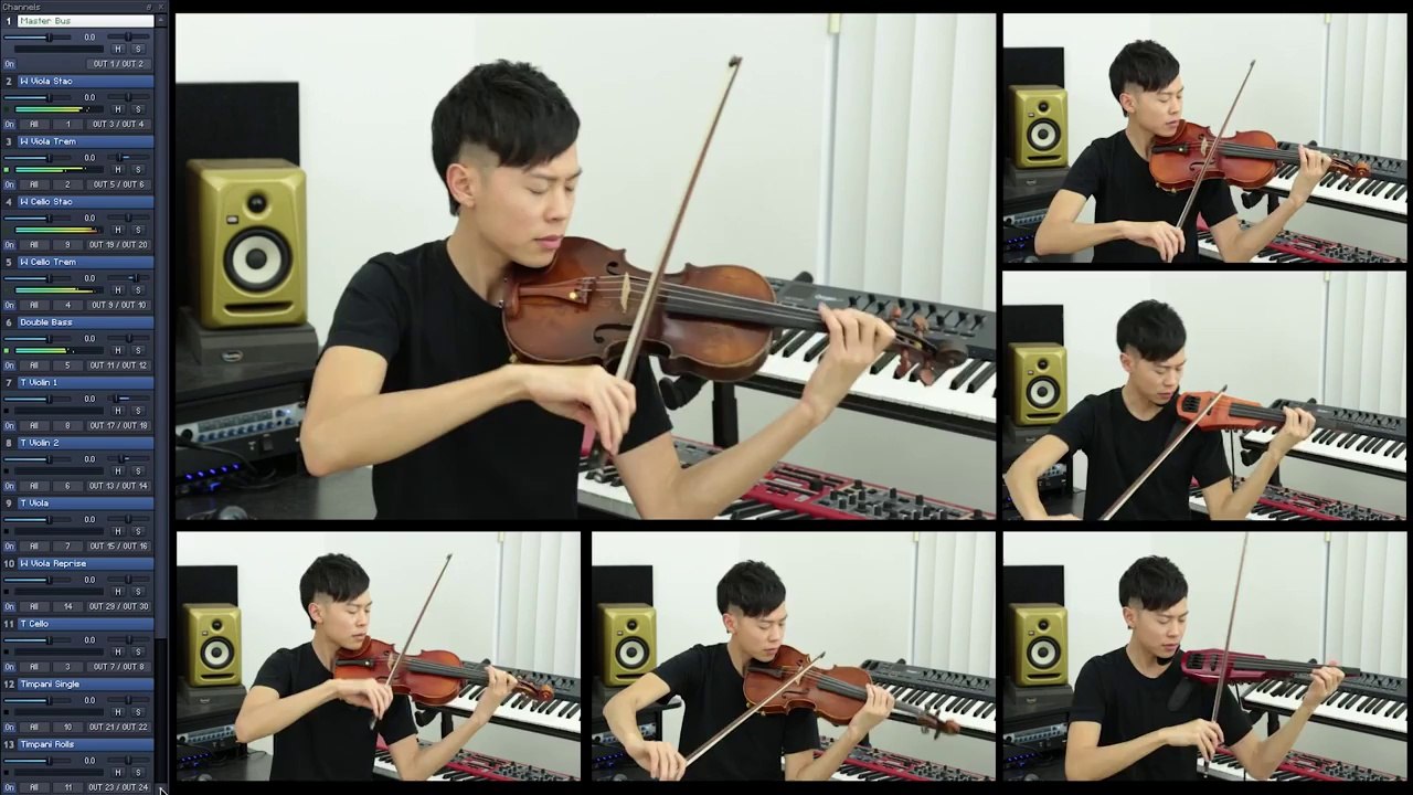 Les thèmes de Walking Dead et Terminator reproduits au violon et au synthé