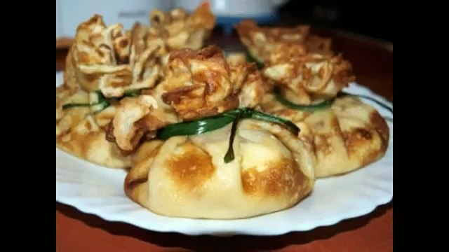 Блинчики с жульеном из грибов