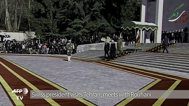 Swiss president visits Tehran, meets with Rouhani