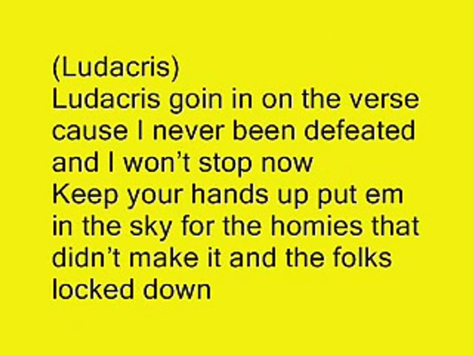 DJ Khaled All I Do Is Win - Lyrics ! (ft Ludacris, Snoop Dogg, Rick Ross &  T-Pain) – Видео Dailymotion