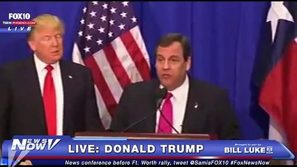 MUST WATCH Chris Christie Endorses Donald Trump