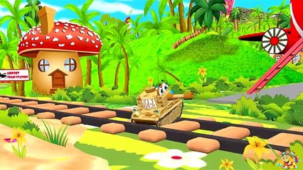 VIDEO FOR CHILDREN Warfare 3D Cartoons about Cars vs. Tanks & Train