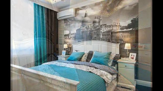 Дизайн спальни 15 кв м в стиле неоклассицизм с фотообоями