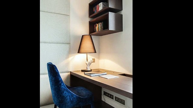 Дизайн спальни 13 кв. м с рабочей зоной. Дизайн маленькой спальни