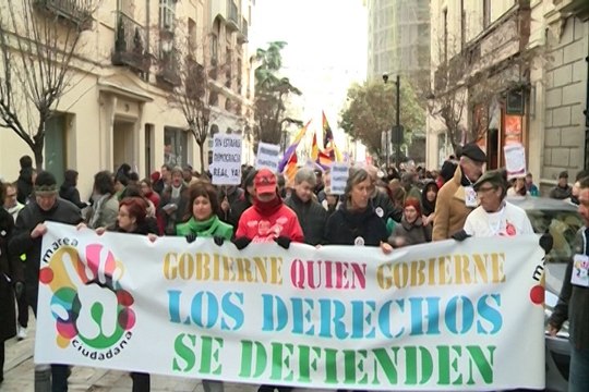 Mareas defienden los derechos 'Gobierne quien gobierne'