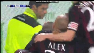 super gol Luca Antonelli AC milan 1-torino 0