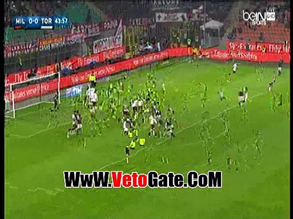 "الميلان"يتقدم بهدف امام "تورينو" بالشوط الاول