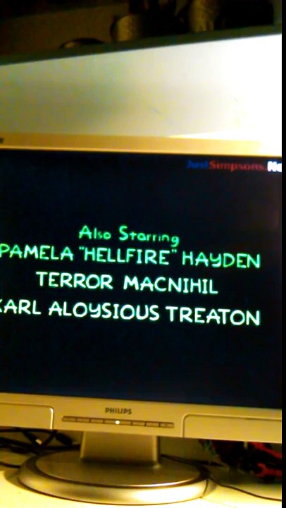 The Simpsons Treehouse Of Horror XVİ Ending Cre...