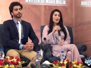 Ayeza Khan and Imran Abbas Interacting with the Press