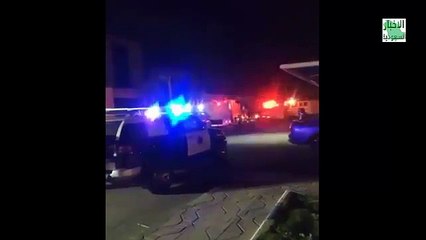حريق هائل بمستشفى جازان العام