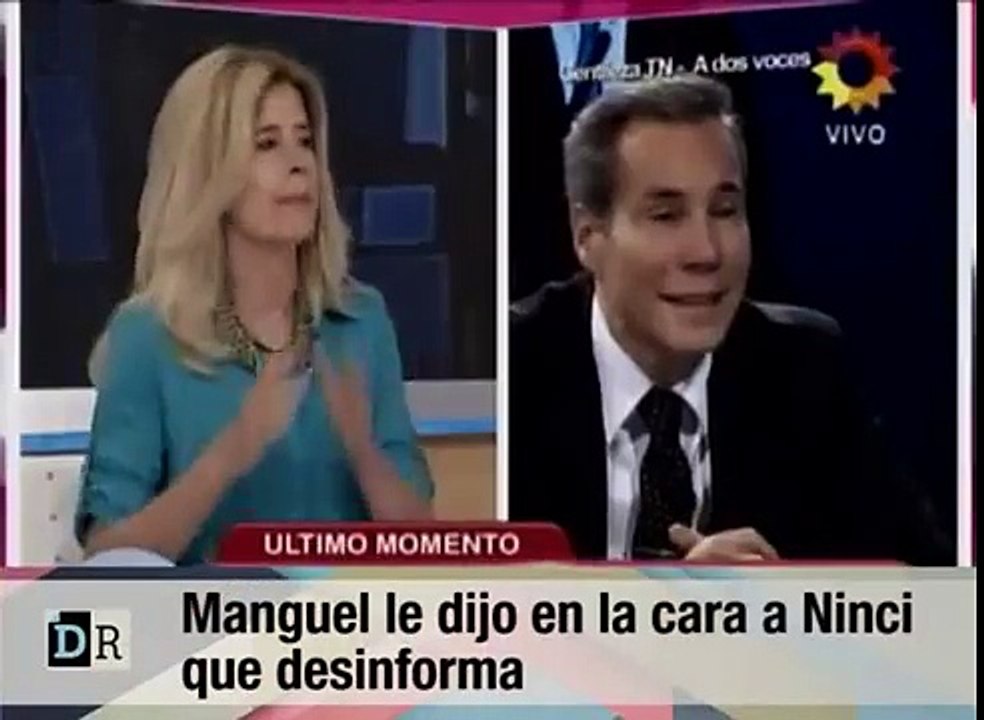 Manguel le dijo en la cara a Ninci que desinforma