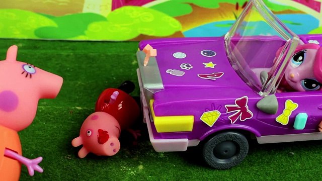 Свинка Пеппа попала под машину Мультик Игра на русском 2016 игрушки для детей