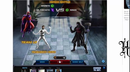 MR FANTASTIC MAGNETO HEROIC BATTLE CHALLENGE MODE MAA MARVEL AVENGER ALLIANCE