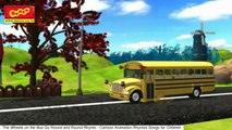 Wheels on the Bus Go Round and Round Rhyme - Popular Nursery Rhymes and Songs for Children