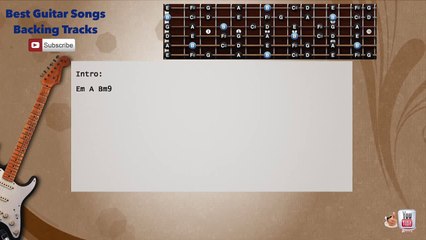 Englishman In New York - Sting Guitar Backing Track with scale, chords and lyrics
